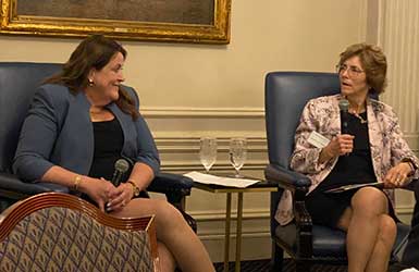 Chief Judge Virginia M. Kendall and Former Chief Judge Rebecca R. Pallmeyer